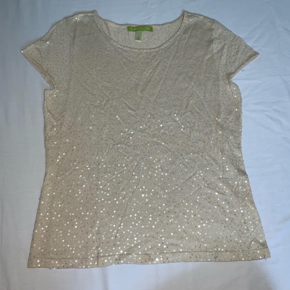 Sigrid Olsen Sequined Top - image 2